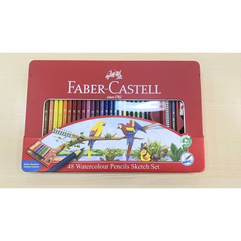 

Pensil warna 48 / Watercolour pencils tin case 48 warna faber castell