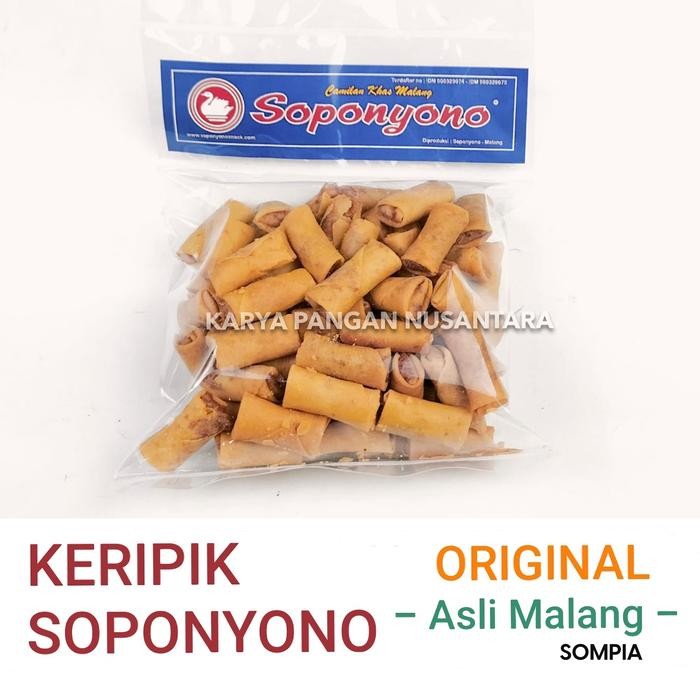 

SOMPIA SOPONYONO SUMPIA ORIGINAL KUE SUMPIA SOPONYONO ASLI MALANG CEMILAN FOOD SNACK - Standard Pack