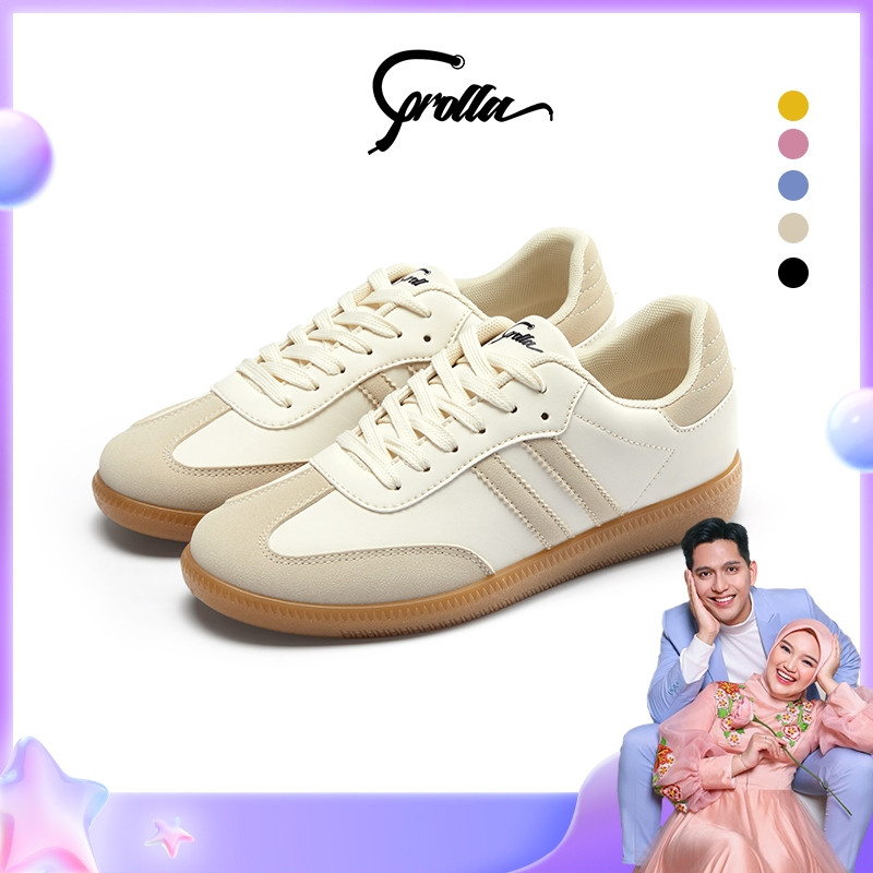 GENIALLSHOP [corolla × ilyasbachtiar10]COROLLA Sam-ba Sepatu Olahraga Wanita Ringan Kasual Lembut Ny