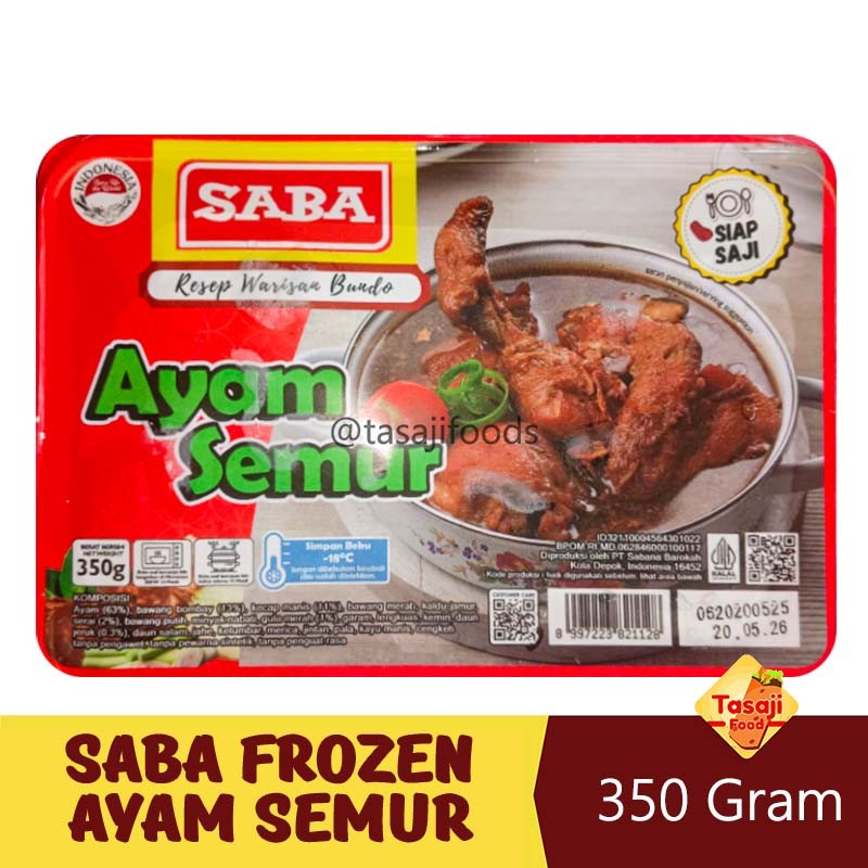 

Saba Ayam Semur 350 Gram Frozen Siap Saji