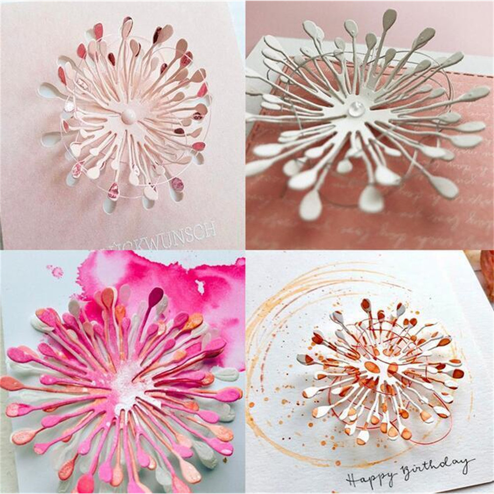 

3D Spiral Flower Garland Metal Cutting Dies for DIY Scrapbooking Album Decorative Crafts Embossing Paper Cards Making