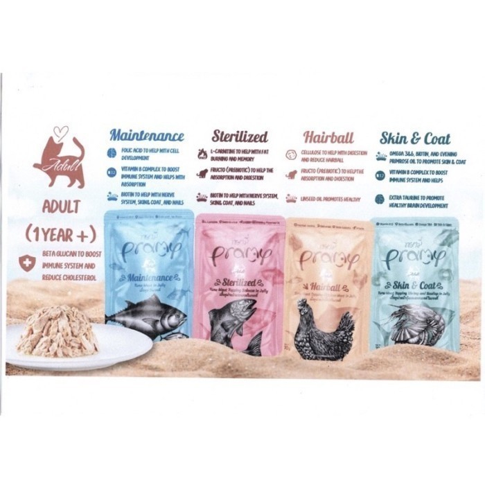 Pramy Wet Food Pouch Adult Cat 70gr - Makanan kucing- 04