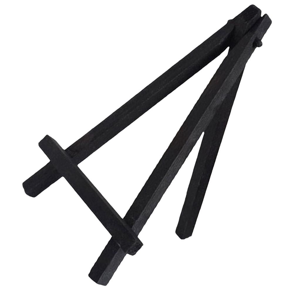 

Mini Children's Easel 24x18 Black Wood Painting Stand Lightweight Canvas Holder Mobile Phone Tabletop Supplies Tripod