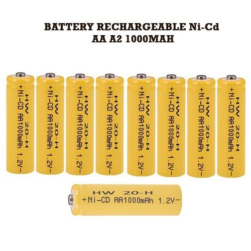 Baterai Cas A2 Battery Aa Rechargeable 1000mah