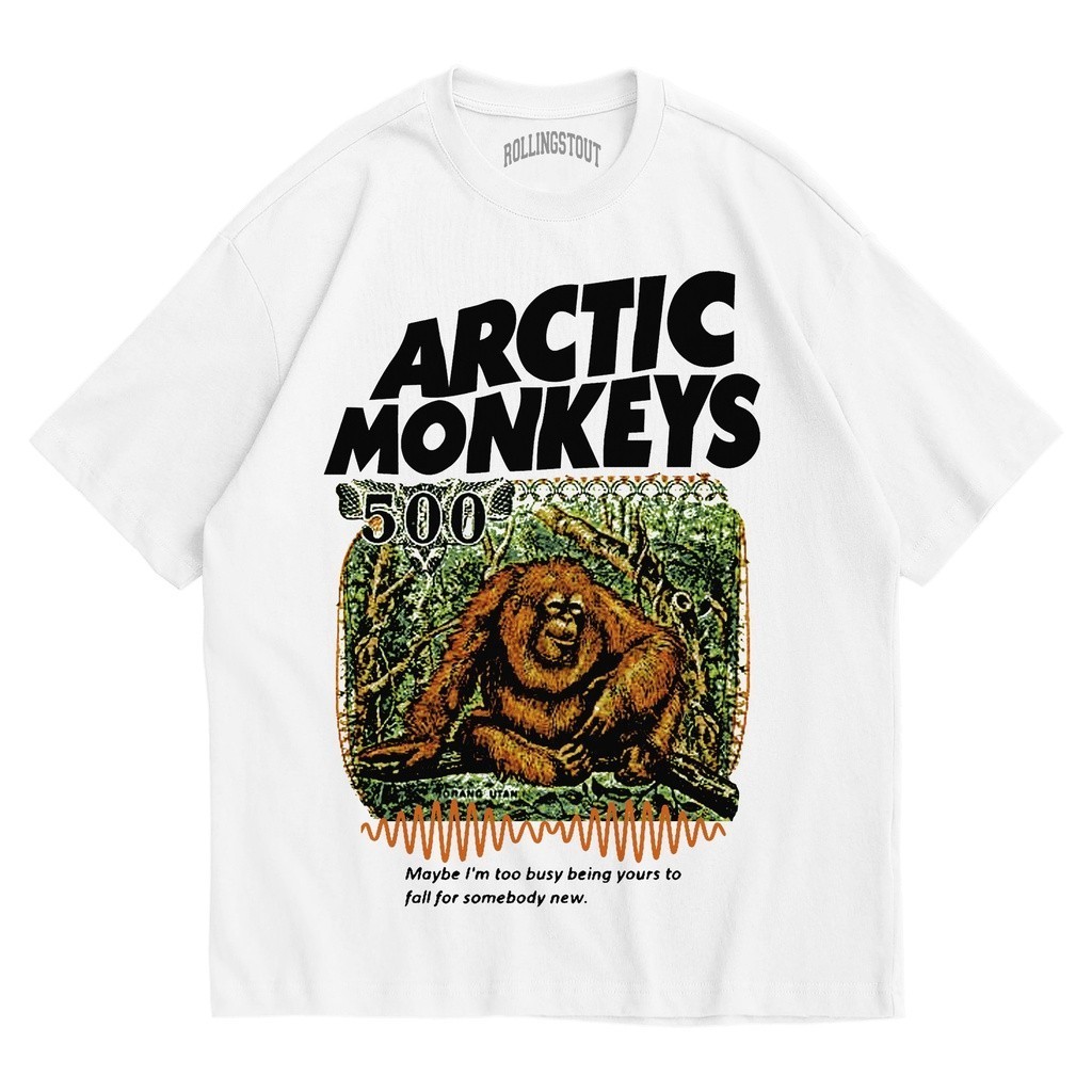 Tshirt  -  Arctic Monkey 500 Monyet | Kaos Band | BAJU MUSIK METAL ROCK | Rollingstout RHS