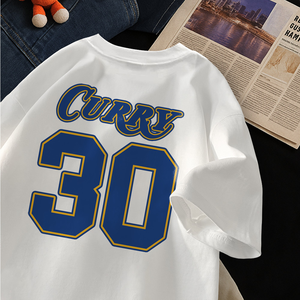 T-Shirt Kaos Lengan Pendek Korea | Curry 30 Basket ball | Oversize Unisex | 100% Cotton Premium