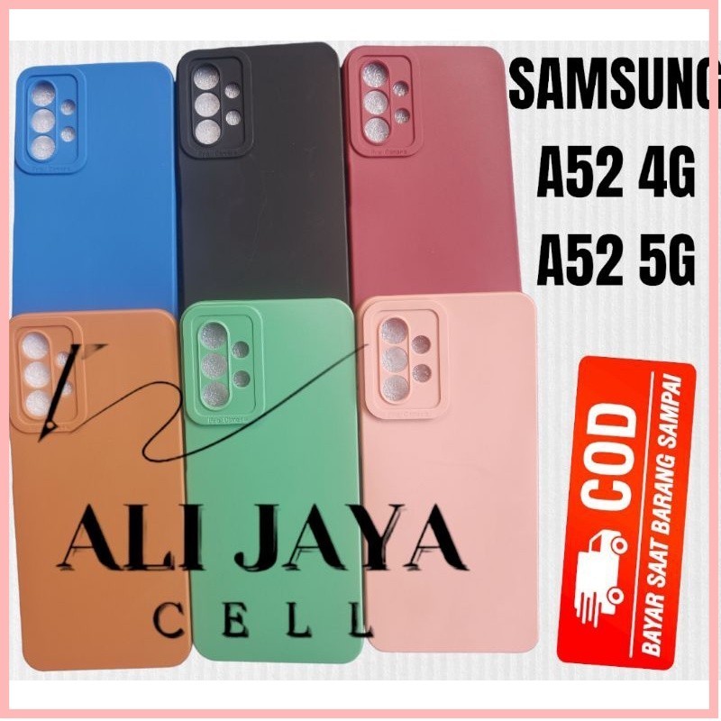 SoftCase/Silikon Pro Camera Hp Samsung A52/A52s Bahan Candy Case Color 3d Silikon Macaron