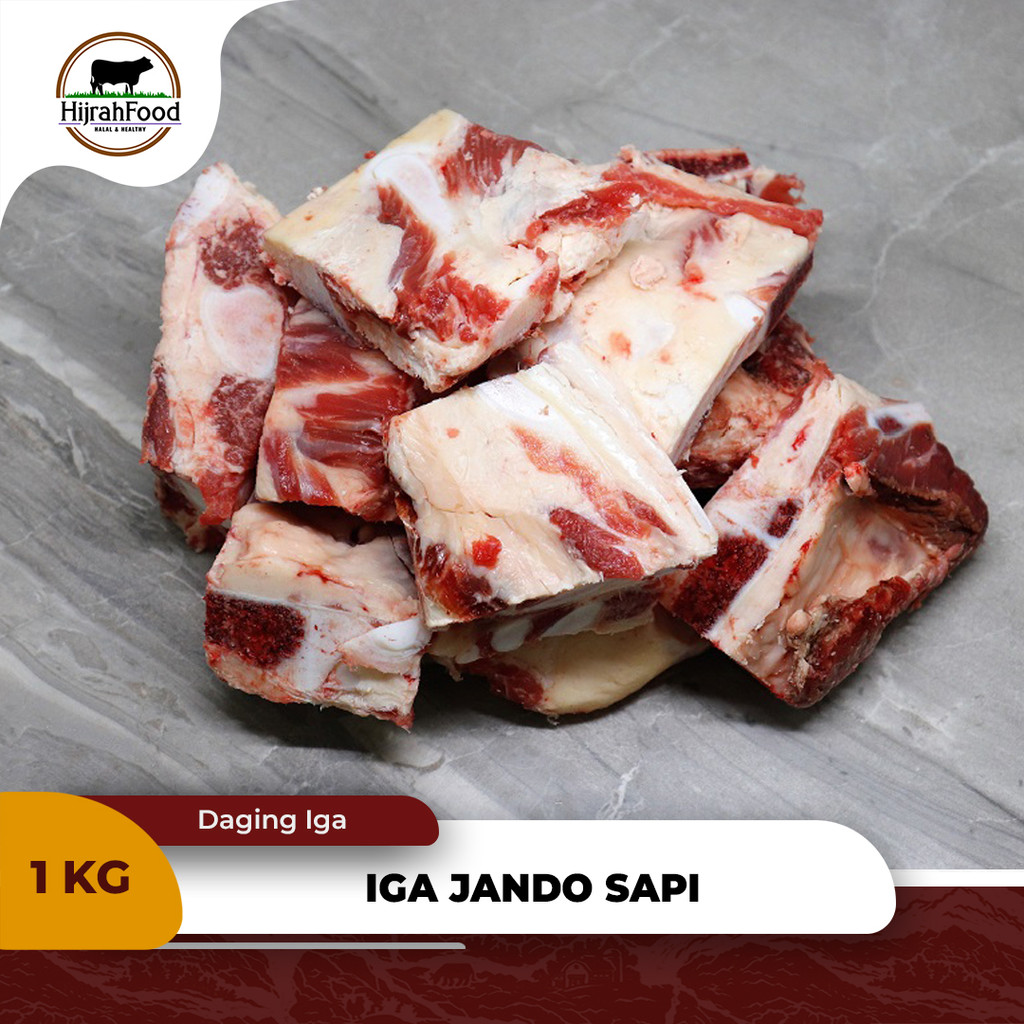 

Hijrahfood Iga Tulang Muda Jando Sandung Lamur Sapi | Beef Brisket Bone AUS 1 kg