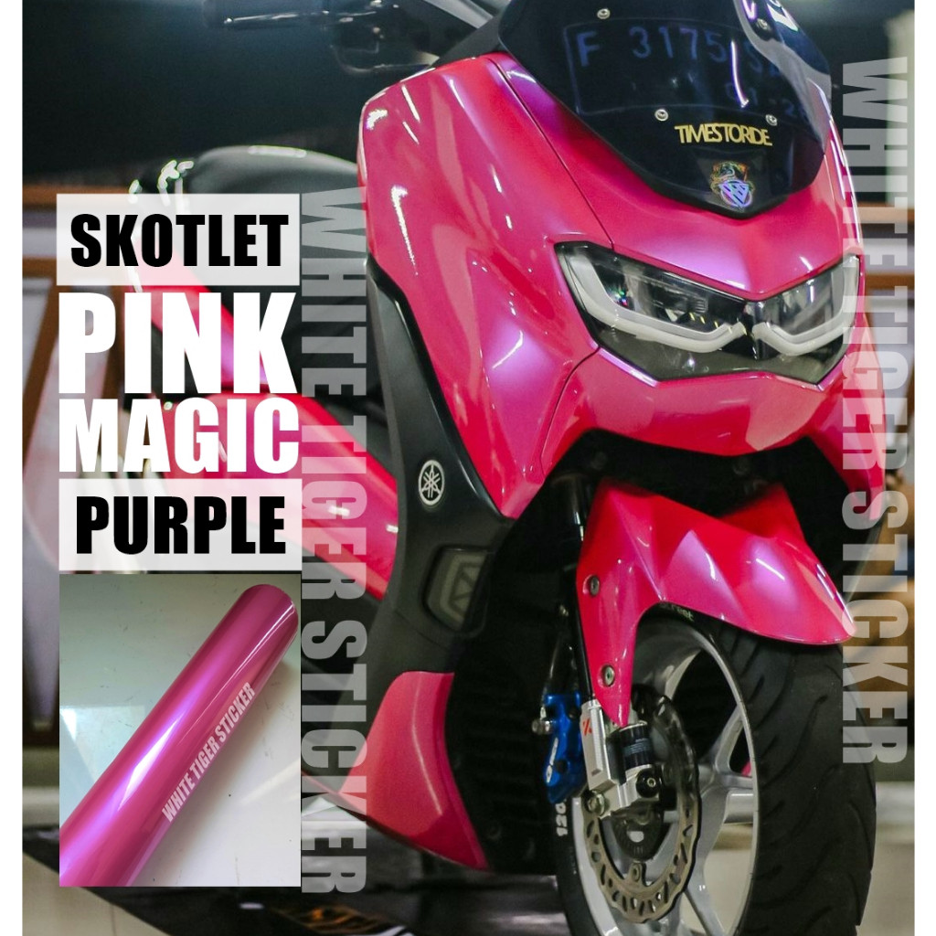 Skotlet Stiker Motor Pink Lembayung Ungu Skotlet Pink Lembayung Purple SCOTLITE Pink Magic Candy Sko