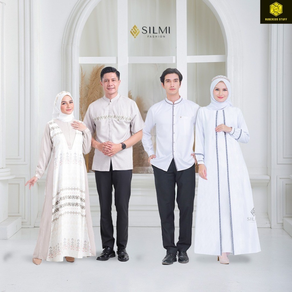 Silmi Official || Gamis Putih Wanita Kekinian Abaya Turkey Terbaru Mewah Elegan Premium || Inayah Fa