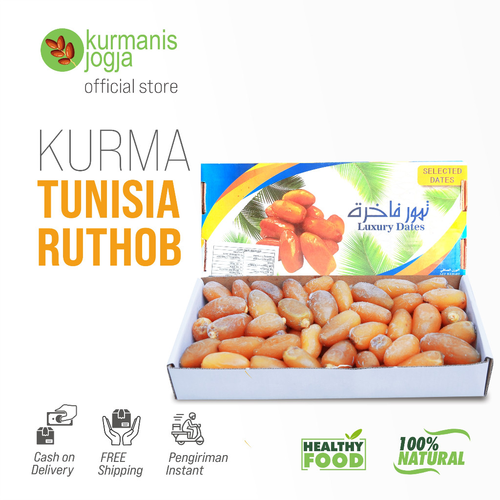 

Kurma Tunisia Ruthob Libya Deglet Nour Premium Berkualitas Original Fresh