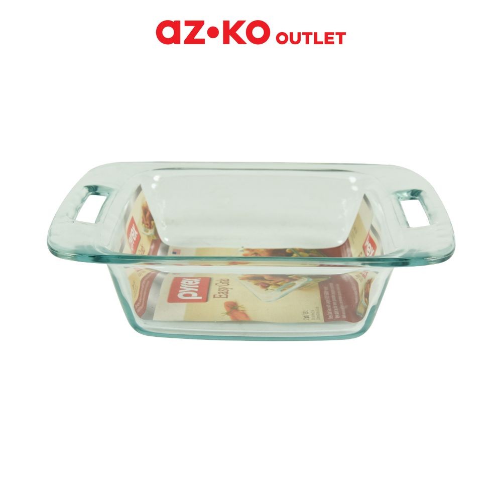 Pyrex 1.9 ltr Easy Grab Loyang Kaca Tray Adonan Beling Wadah Panggang Kue Cetakan Keik Glass Baking 
