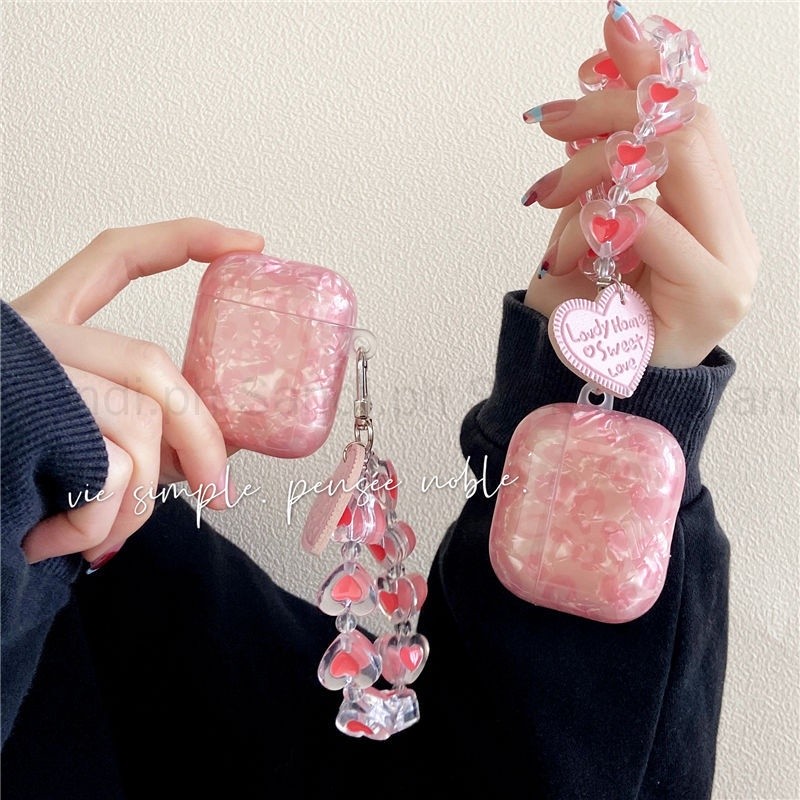 Sederhana Pink Leopard AirPods 4 Case AirPods Case Untuk AirPods 1/2/3 / Pro AirPods Pro2 Case IMD L