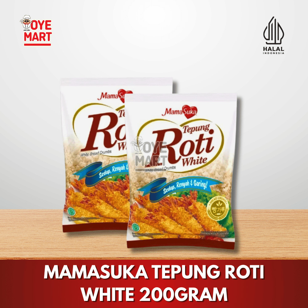 

MAMASUKA TEPUNG ROTI WHITE 200GRAM / TEPUNG ROTI PUTIH 200GRAM