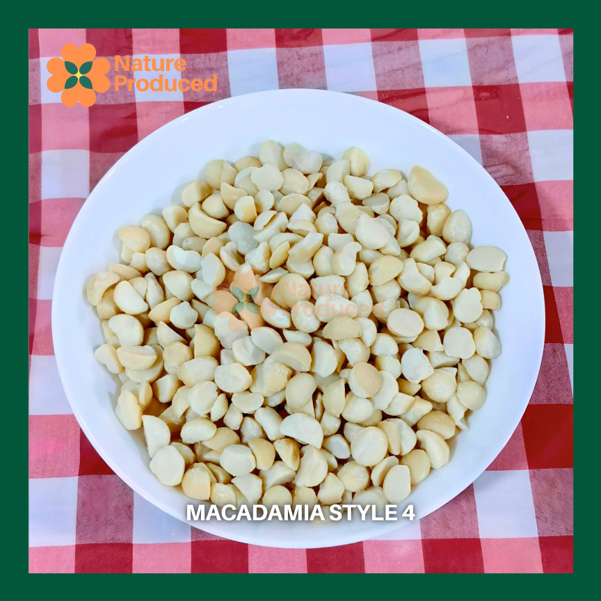 

[Nature Produced] Macadamia Natural Style 4 – Kacang Macadamia Premium Pecahan Besar, Kaya Nutrisi