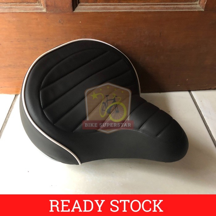 Jok Sadel Saddle Per Pegas Super Lebar Jumbo Sepeda Genio Empuk Mini Lipat MTB Minion Gunung Ontel U