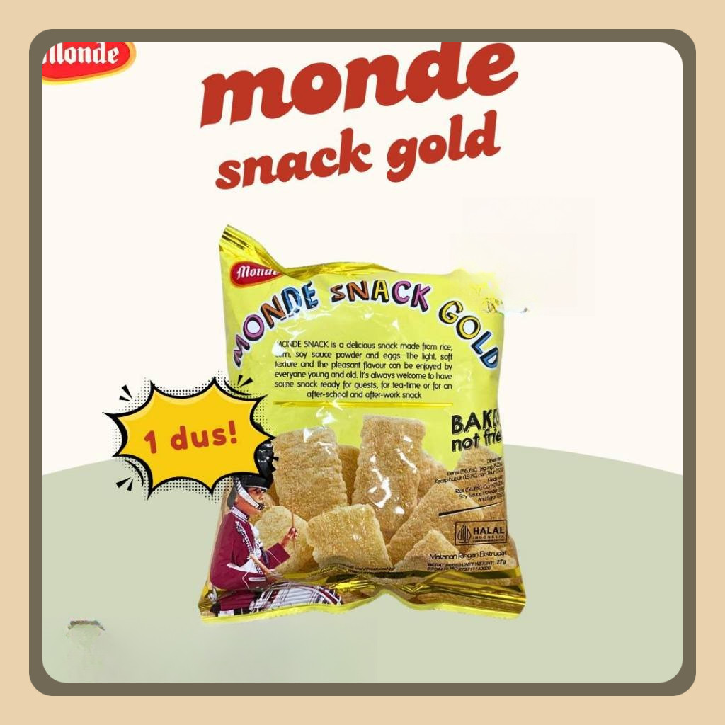 

1 Dus Monde Snack Gold 60gr isi 30pcs