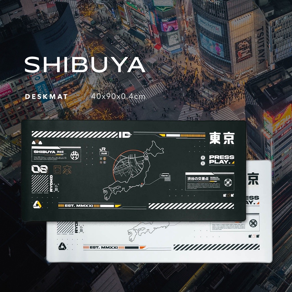 SHIBUYA Gaming Mousepad Deskmat by Press Play