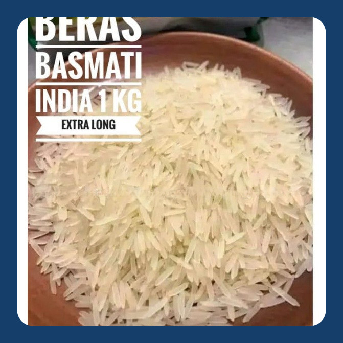 

BERAS BASMATI INDIA khas ARAB 1 kg. kwalitas bagus premium