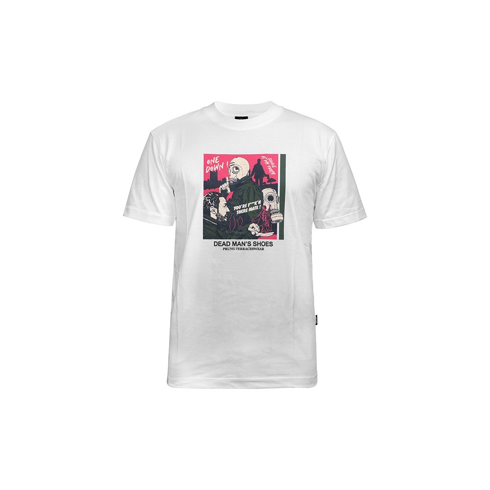 Prung Kaos Pria Casual Hooligan Football Casuals Baju Putih Deadman