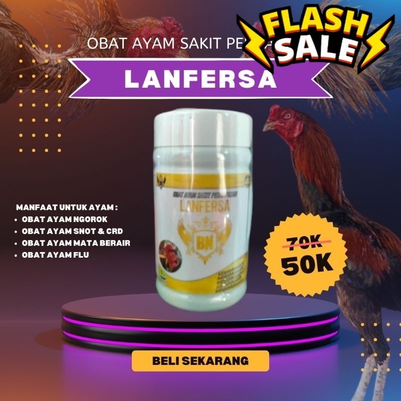 Dopping Ayam Bangkok Mujarab LANFERSA obat herbal ngorok snot CRD pilek