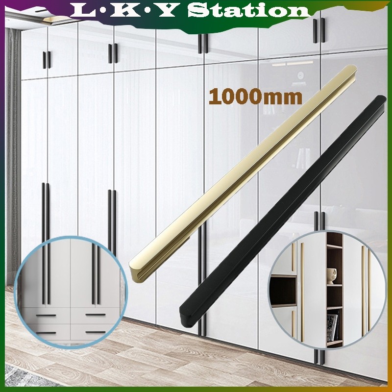1 Meter Tarikan Lemari Dapur Handle Lemari Minimalis Gagang Pintu Lemari Tarikan Pintu Gold Gagang L