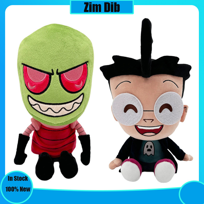Zim Zippermouth Invader Anime Plush Cotton Toys Soft Plushie Pillow Doll Game Peripheral Toy Fans Gi