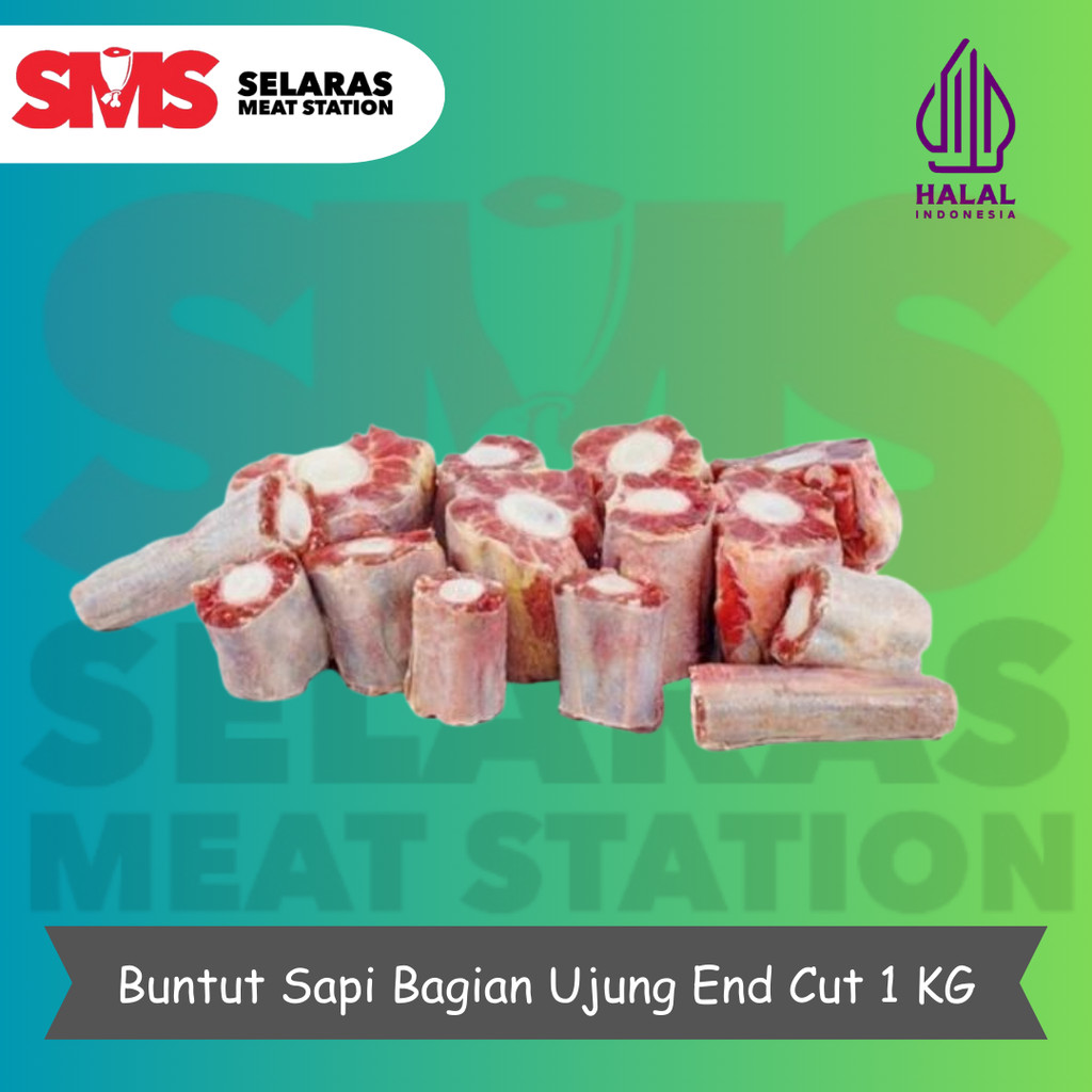 

Buntut Sapi Bagian Ujung - Oxtail End Cut Import AUS - Selarasmeatshop