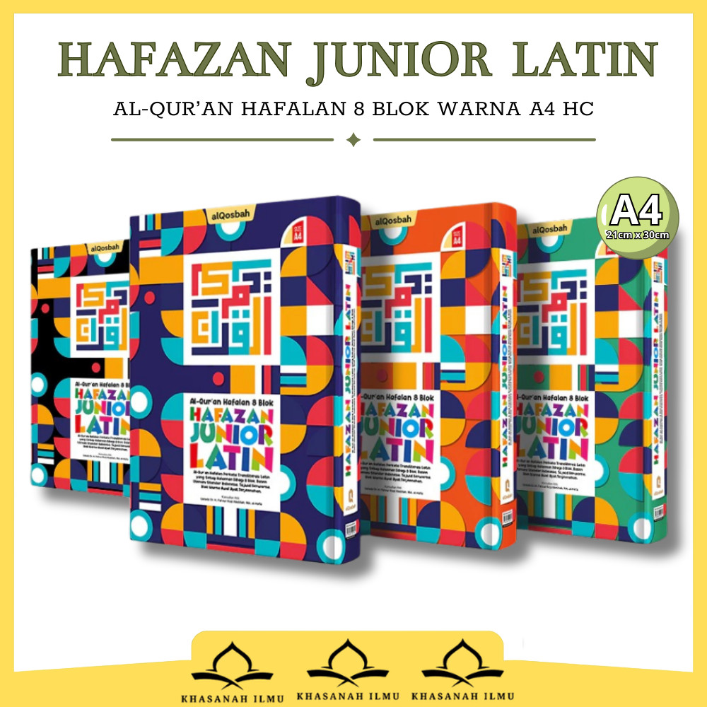 Al Quran Hafazan Hafazan Junior Per kata Latin A4 HC 8 Blok Alquran Hafazan Junior Hafalan Besar HC