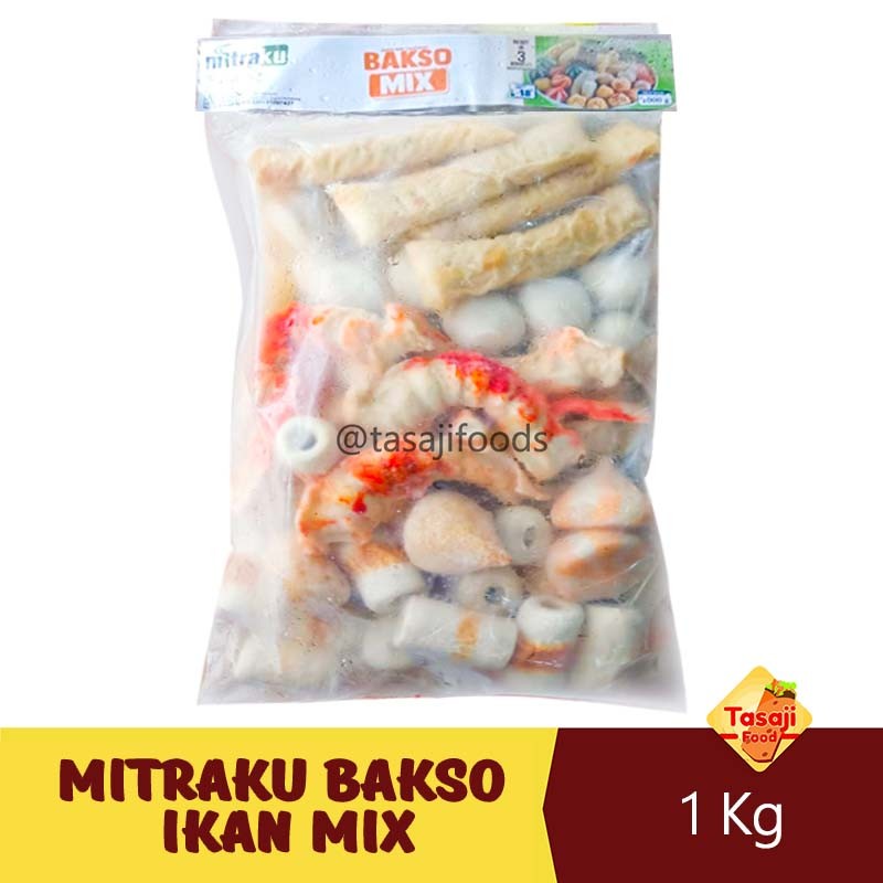 

Mitraku Bakso Ikan Mix 1 Kg Olahan Ikan Kulakan