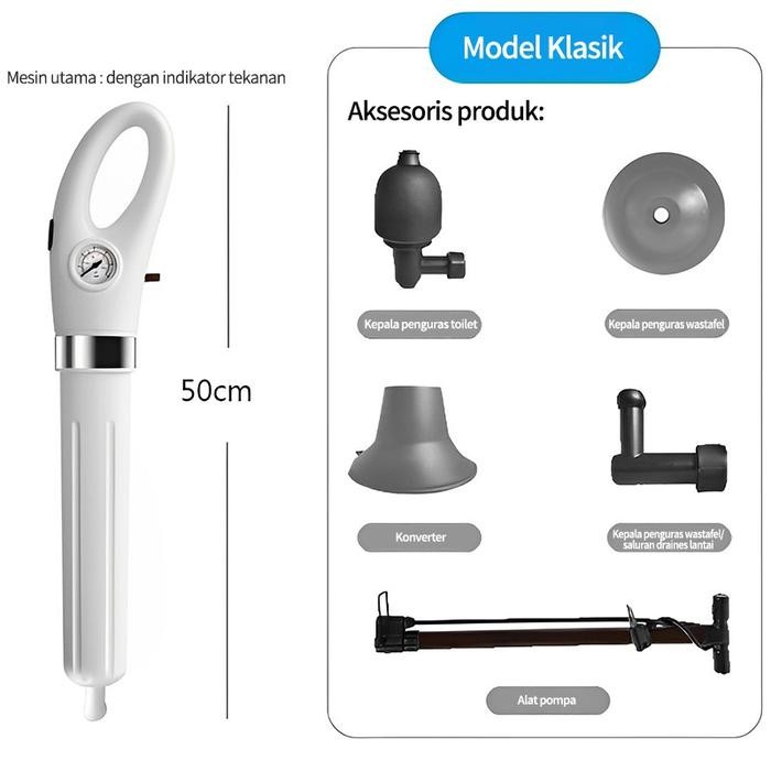 sale salee Pompa Anti Sumbat Toilet, WC duduk WC jongkok ,Pump Toilet Plunger Pompa WC Mampet Pember