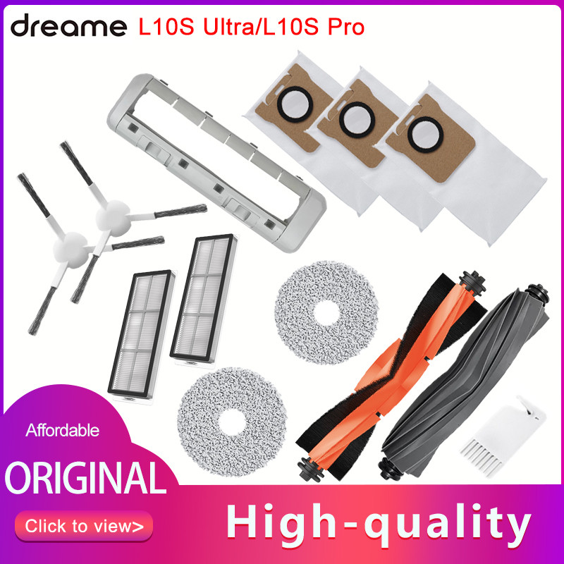 Original Dreame L10s Ultra Accessories Side Brush Main Brush Cover Filter Mop Dreame BOT L10 Pro Vac