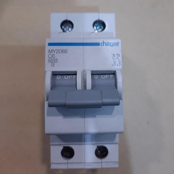 Mcb 2P 6A Hager