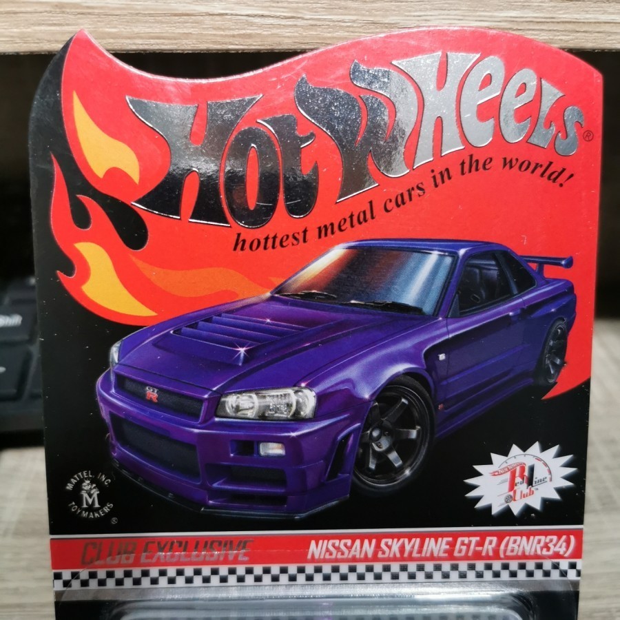 Hotwheels RLC Nissan Skyline GT-R R34 Ungu CLUB EXCLUSIVE