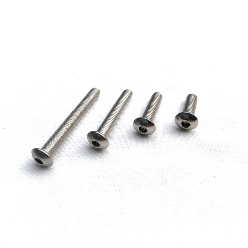 Baut L Button M5 x 10 (1 cm) Stainless Steel 304 Kunci L 3 /Drat 8 /Baut Payung