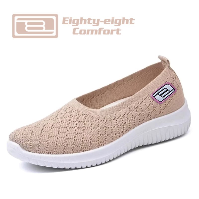EIGHTY EIGHT COMFORT , FlatShoes Rajut Wanita Korea Terbaru , Sepatu Kets Wanita Korea 2026 , SW59 M