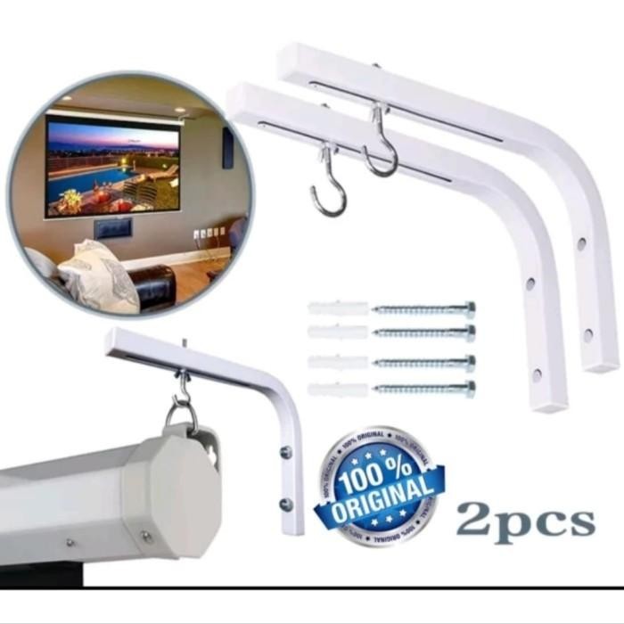 Braket Layar Proyektor/ gantungan Layar Proyektor Bracket layar Projector