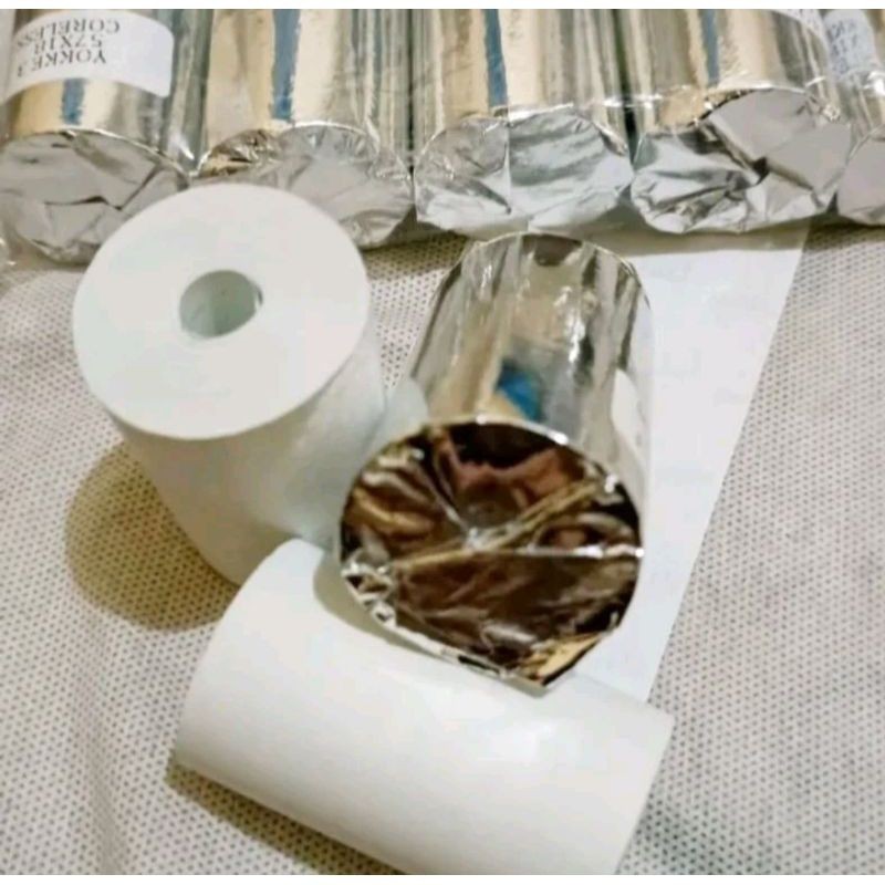 

Kertas kasir thermal EDC 58/57×40full/ merek youke full coreless paket 1Dus isi 100roll