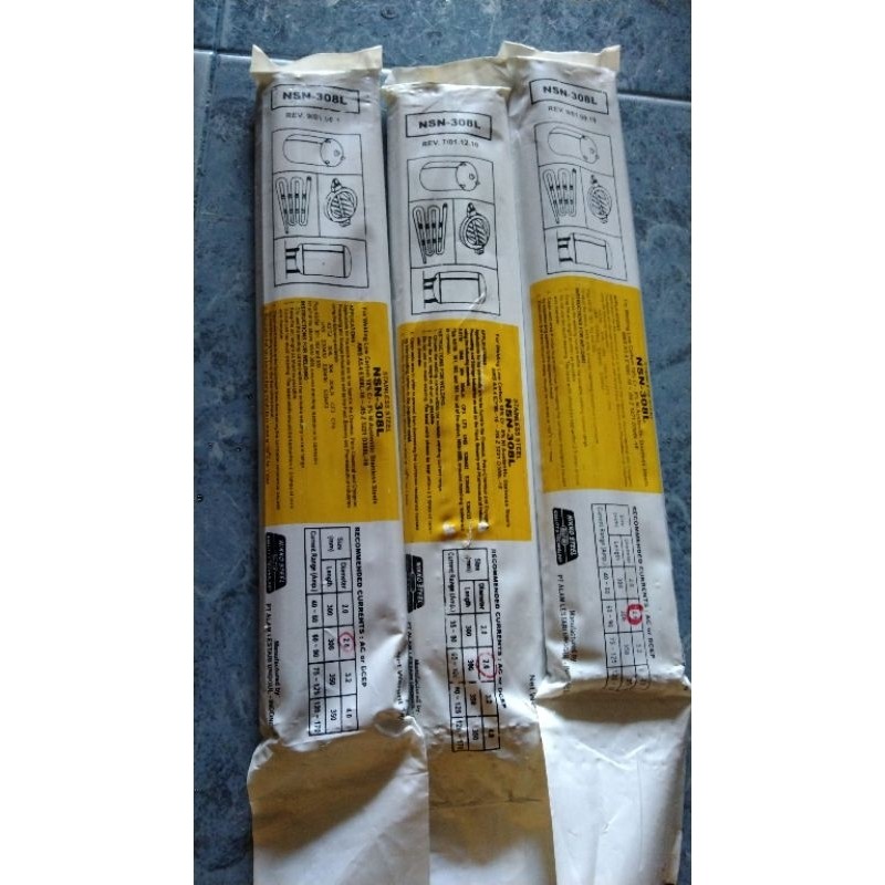 Kawat Las STAINLESS NIKKO STEEL NSN-308 NSN-308L  2.6MM terlaris