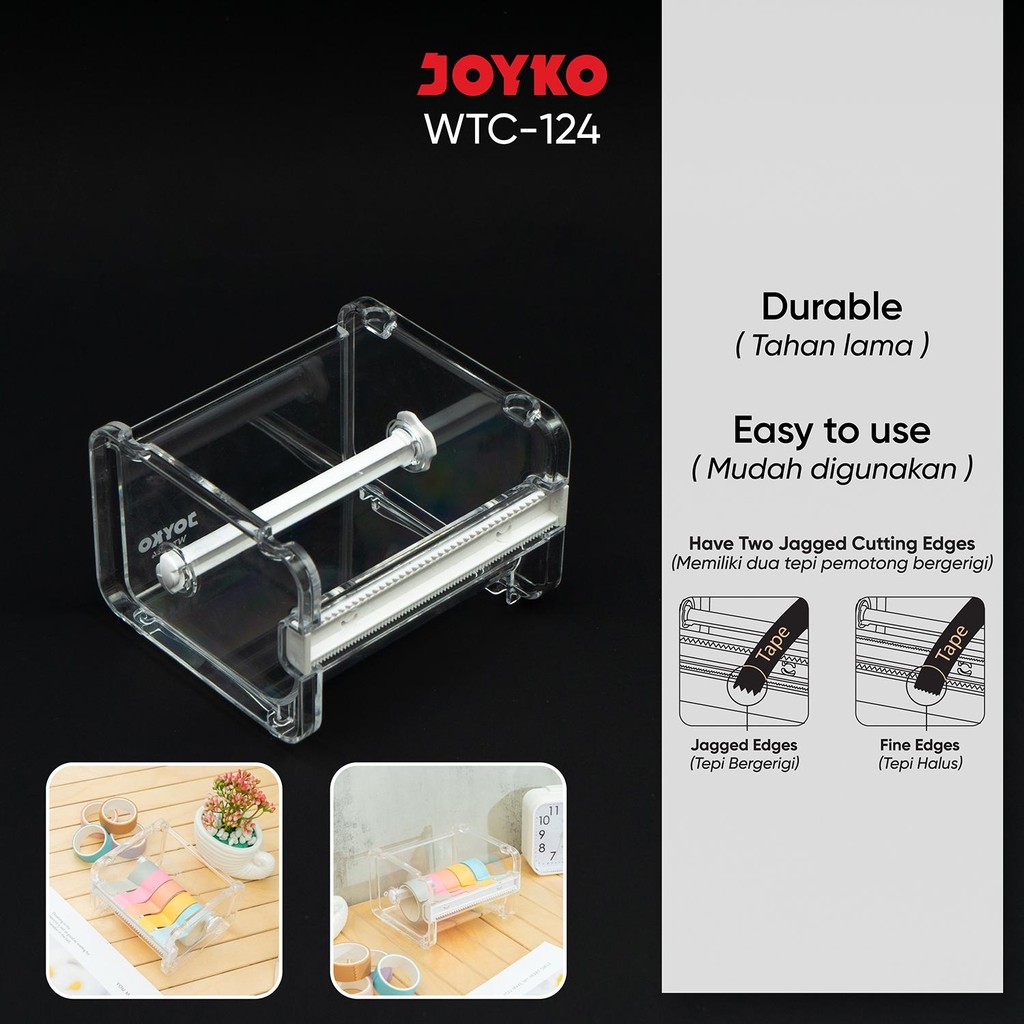 

JOYKO Washi Tape Cutter Pemotong Pita Perekat WTC-124