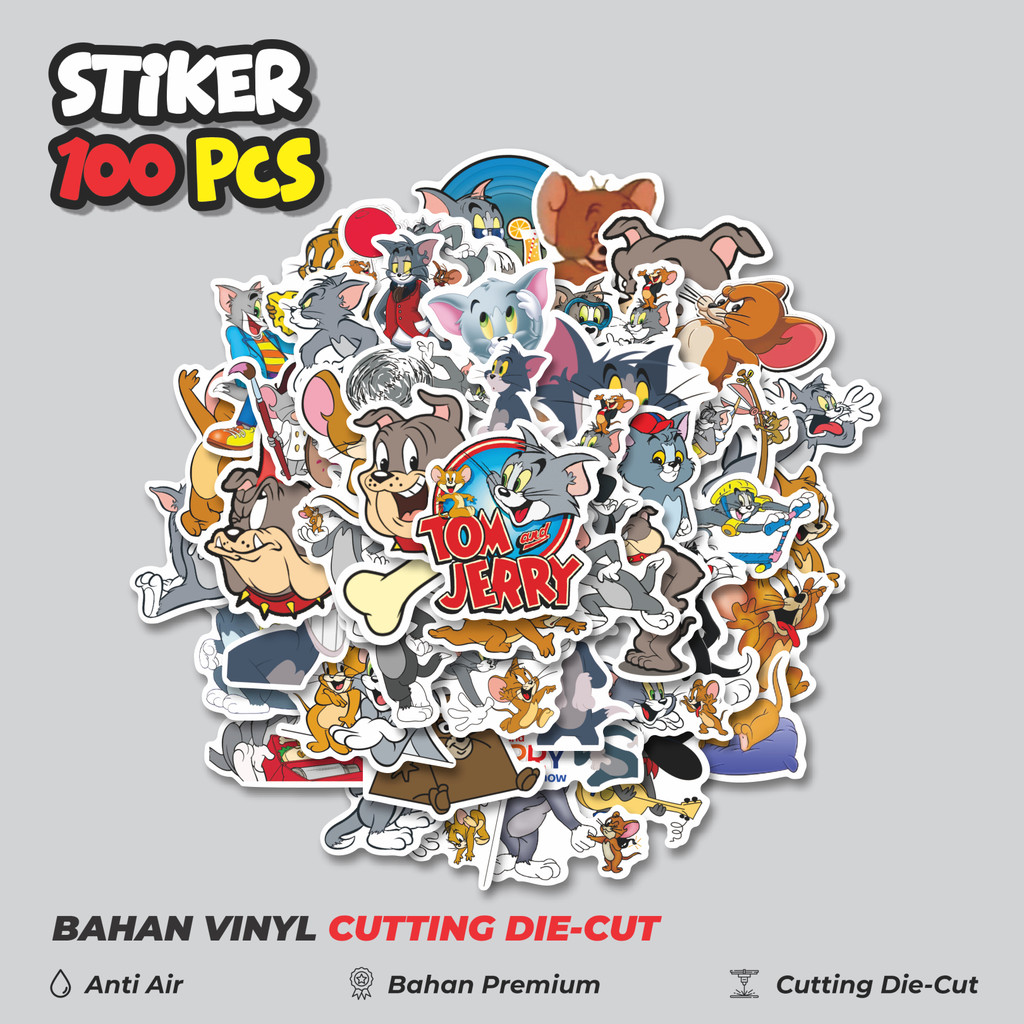 

Terbaru! 50 pcs Sticker Kartun Tom And Jerry Dekorasi Lucu Kreatif untuk Notebook, Skateboard, HP