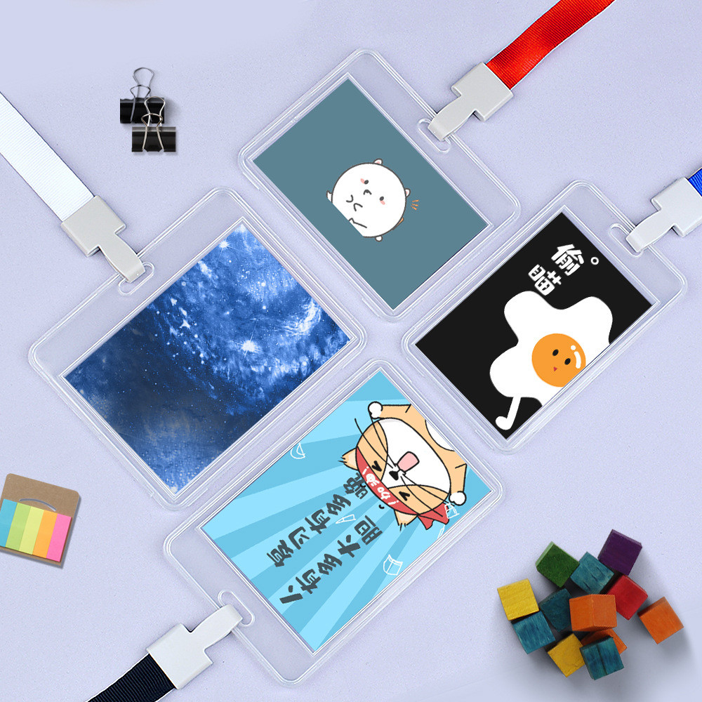 

ID Card Nama Tag Card Holder Plastik & Acrylic / Card Holder Polyster Nylon Polos Hard