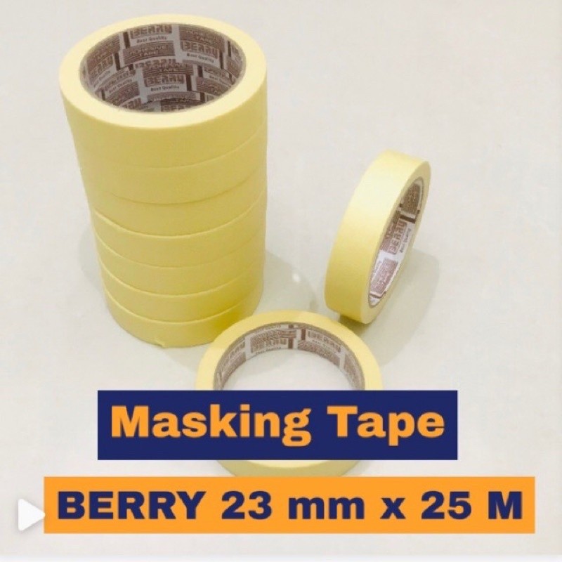 

CPS - Isolasi Kertas Tebal Berry 23mm 23 mm / Masking Tape / Plakban Lakban Solasi Kertas Bagus