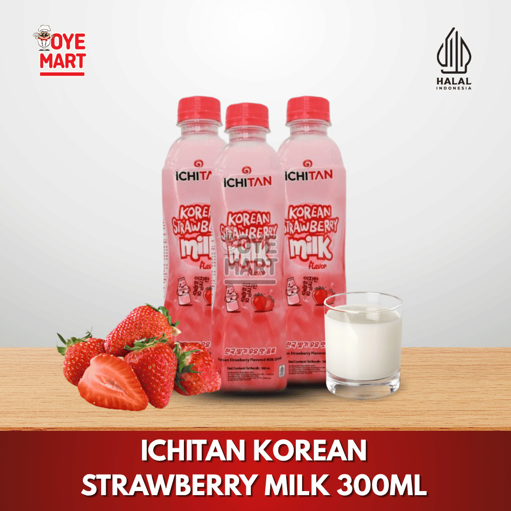 

ICHITAN KOREAN STRAWBERRY MILK 300ML/SUSU STRAWBERRY KOREA