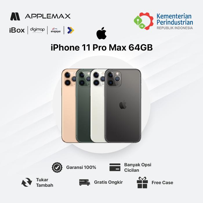 iPhone 11 Pro 64GB Fullset Mulus Original - Bisa Cicilan Mahasiswa