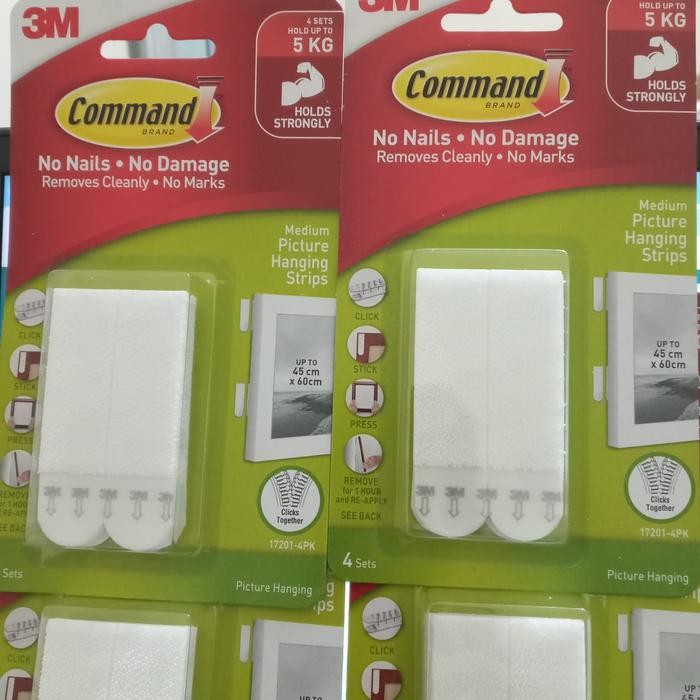 

3M command medium picture hanging strips 17201 5.4kg