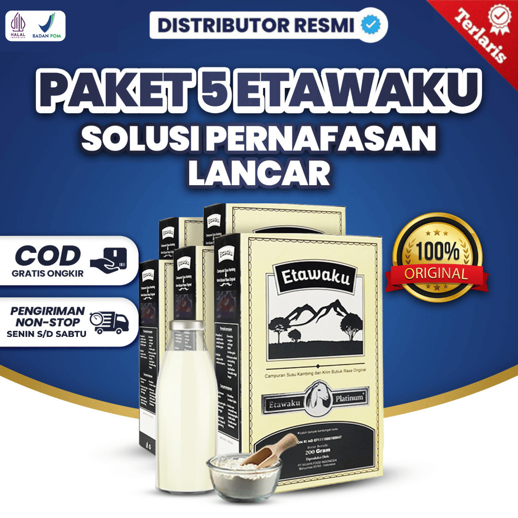 

Paket 5 Box Etawaku Platinum Original Isi 200gram Per Box