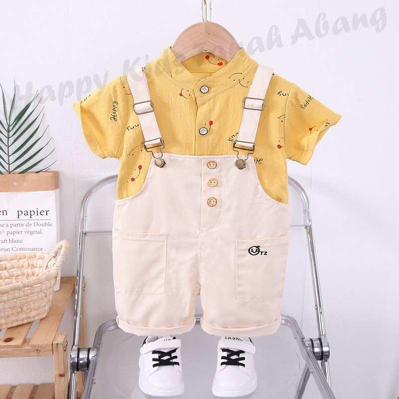 Setelan Anak Laki-Laki / Kemeja Anak Laki-Laki / Baju Kodok Anak / Baju Overall Anak 0-4Tahun / Sete