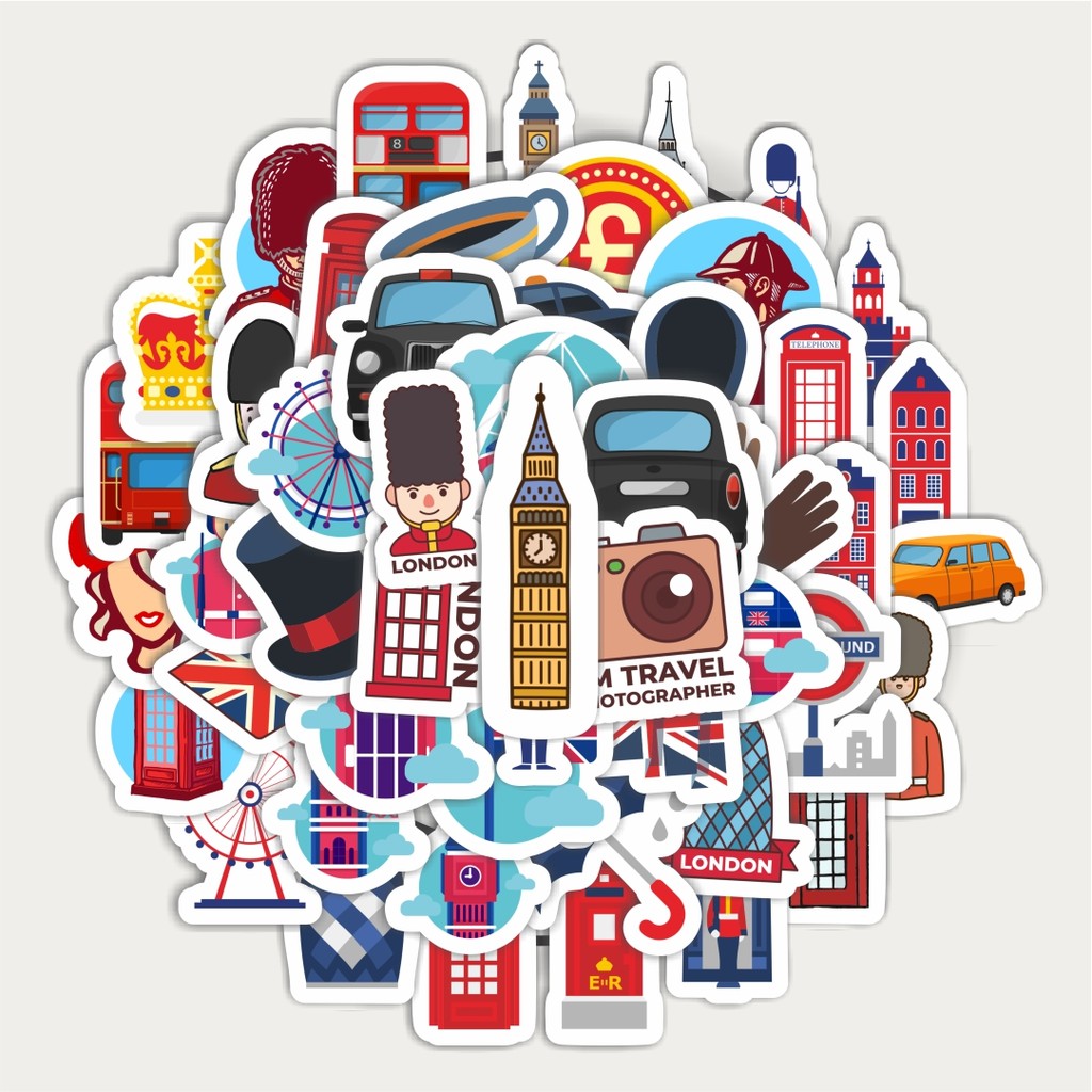

Sticker Pack Sticker London | Sticker TUMBLR | Stiker LAPTOP KOPER HELM