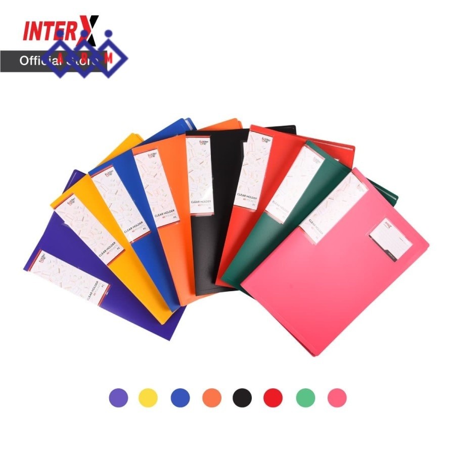 

Clear holder 40 lembar FOLIO F4 / dokumen keeper folio F4 folder one ++ Best Seller